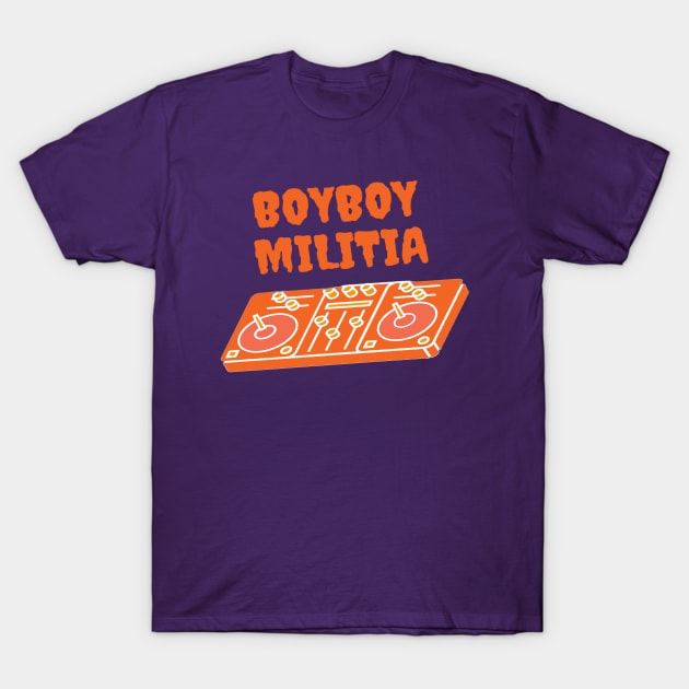 Boyboy Militia - vinyl collection (orange) T-Shirt by BoyboyMilitia 